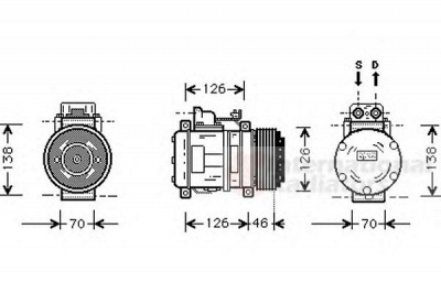 VAN WEZEL 3000k097 -  Компрессор, кондиционер